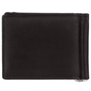 Banknotówka ciemny brąz z klipsem NP835 DARK BROWN