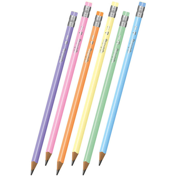 Ołówek trójkątny z gumką Pastel Colorino Kids 80844PTR