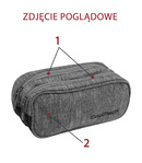 Piórnik szkolny dwukomorowy Coolpack Clever Electric Pink  82294CP nr A524