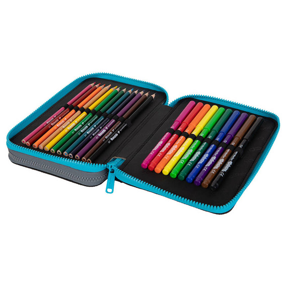 Piórnik szkolny podwójny z wyposażeniem CoolPack Jumper XL Apollo E77532