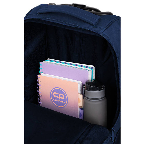 Plecak szkolny na kółkach CoolPack Compact RPET Navy F086638