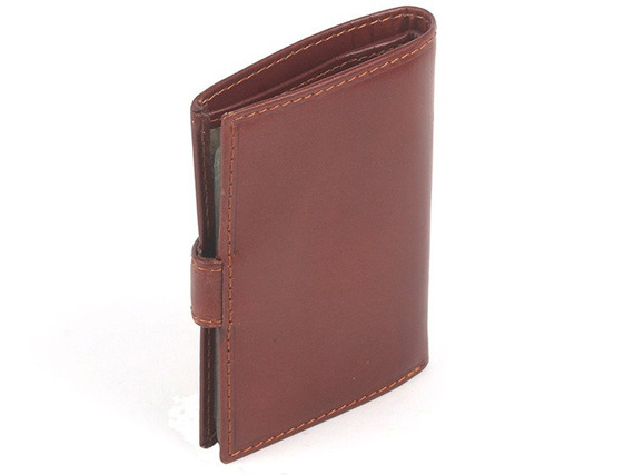 Etui na wizytówki, karty Emporio Valentini brązowe 563-LB01