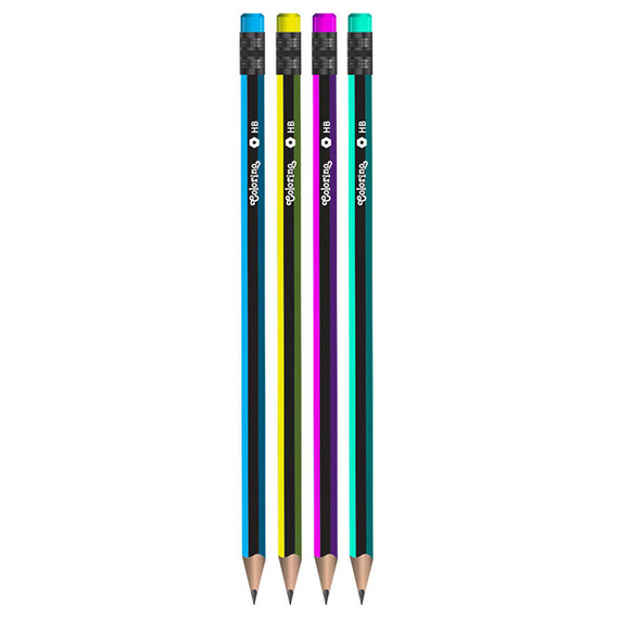 Pencils with eraser 12 pcs. Colorino Kids 39514PTR/1