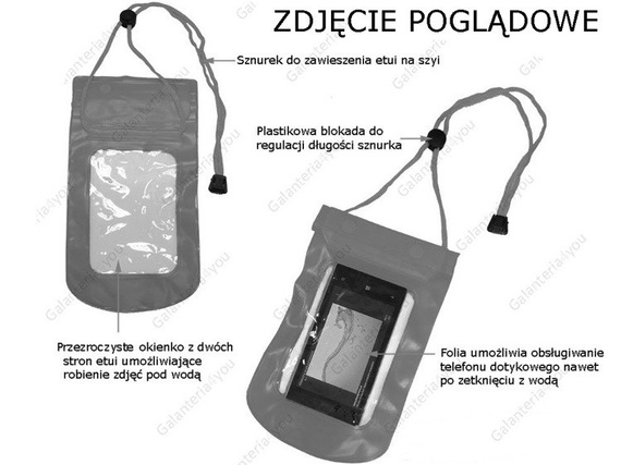 Etui wodoszczelne Jambo Line zielone