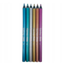 Kredki ołówkowe okrągłe Jumbo 6 kol Metallic + temperówka Colorino Kids 34661PTR