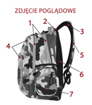 Backpack Coolpack Break Camouflage Tangerine 88794CP nr A339