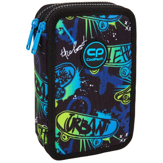 Piórnik szkolny podwójny z wyposażeniem CoolPack Jumper 2 Skate Night F066930