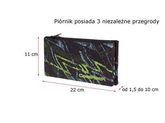 Piórnik szkolny Coolpack Trio Lightning 73677CP nr 763