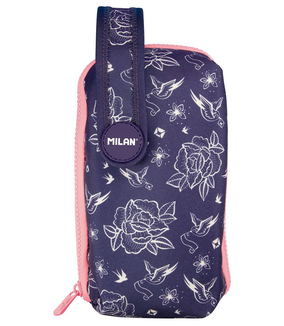 Multipiórnik z wyposażeniem Milan Flowers niebieski 08871FWB