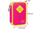 School pencil case with equipment Coolpack Jumper Pink neon 54799CP nr A470