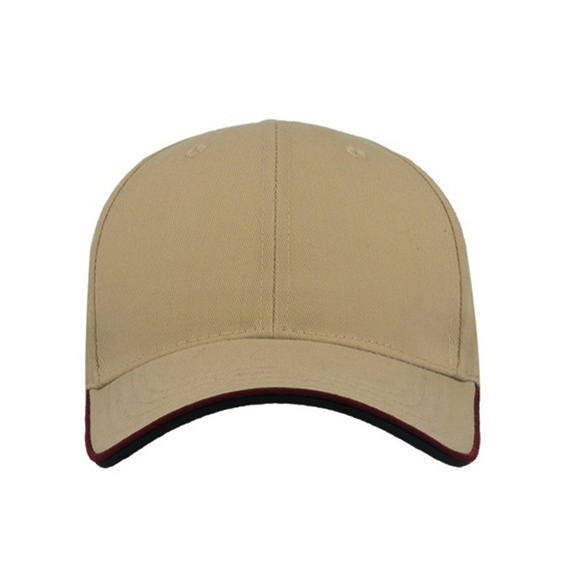 Czapka z daszkiem bejsbolówka ZOOM PIPING SANDWICH KHAKI
