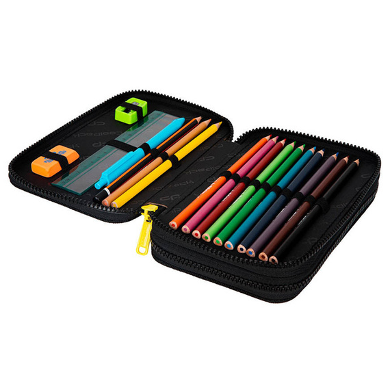 Piórnik szkolny podwójny z wyposażeniem CoolPack Jumper 2 Goal Time F066701