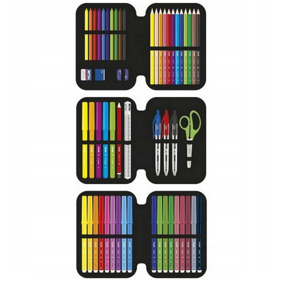 Piórnik 3-poziomowy z wyposażeniem Dotty Milan 081364DY