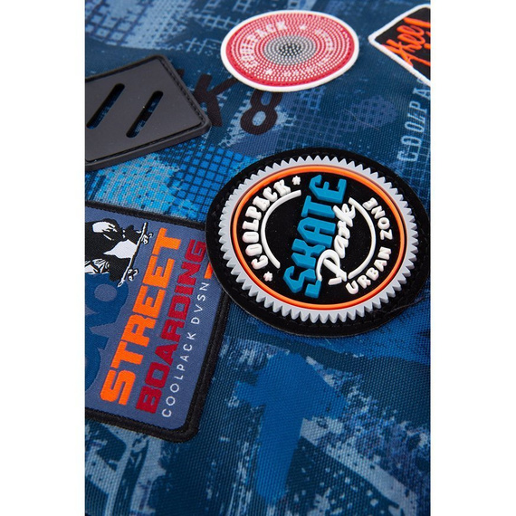Plecak młodzieżowy Coolpack Bentley Badges Boys Blue 49506CP nr B24054