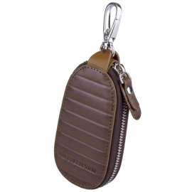 Etui na klucze Vip Collection LINED LEATHER 10 BROWN