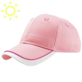 Czapka z daszkiem bejsbolówka KID STAR PINK-WHITE