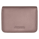 Etui na karty z piekiełkiem skórzane brudny róż RFID KB29 FLOUR