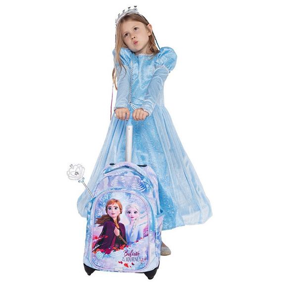Plecak szkolny na kółkach Coolpack Jack LED Disney Frozen II 48165CP B52305