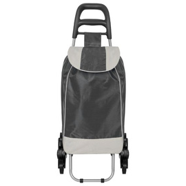 Wózek zakupowy na kółkach składany North Square Davidt's 732.325.34 Czarny