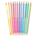 Kredki ołówkowe okrągłe dwukolorowe PASTEL 12 szt / 24 kol. Colorino Kids Pastel 87737PTR