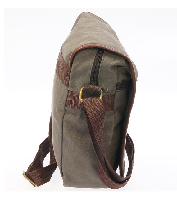 Mała torba na ramię raportówka Mr Thomas TOB-587M Zielona