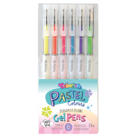 Długopisy żelowe PASTEL 6 kol Colorino Kids 80905PTR