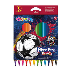 Flamastry 12 kolorów Colorino Football 21733PTR