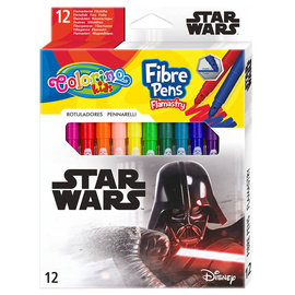 Flamastry 12 kolorów Disney Star Wars Colorino Kids 89540PTR