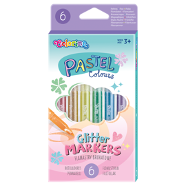 Flamastry brokatowe PASTEL 6 kol Colorino Kids 82565PTR