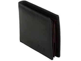Klasyczny skórzany portfel męski Nobelle EM-2347 Czarny