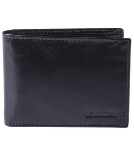 Mały portfel skórzany ELLINI TM-51-059 Czarny