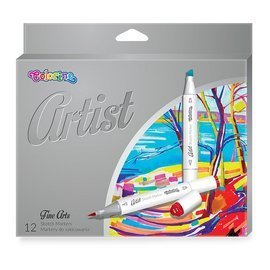 Markery do szkicowania ARTIST 12 kolorów Colorino Kids 92470PTR