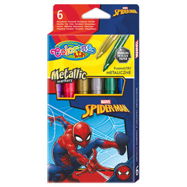 Markery metalizowane Disney Spiderman 6 kol. Colorino Kids 91901PTR