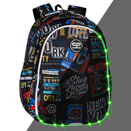 Plecak szkolny Coolpack Jimmy LED Big City F110673