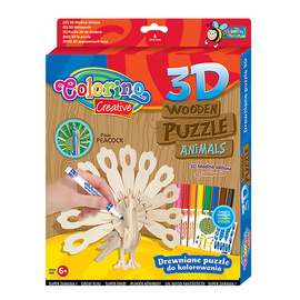 Puzzle drewniane 3D Colorino Kids Paw 32490PTR_P