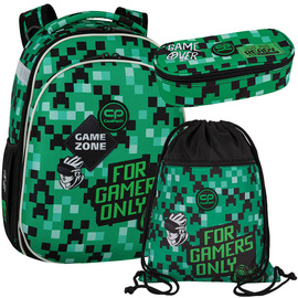 Zestaw CoolPack Game Zone - plecak Turtle, piórnik Campus i worek Vert