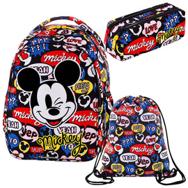 Zestaw Coolpack Mickey Mouse- plecak Joy S, piórnik Edge i worek Beta