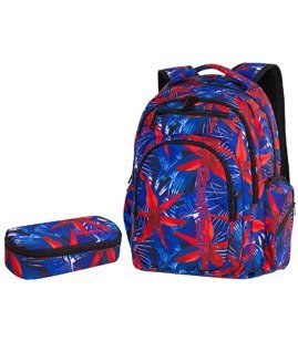 Zestaw szkolny Coolpack Hawaian Blue - plecak Flash i piórnik Campus