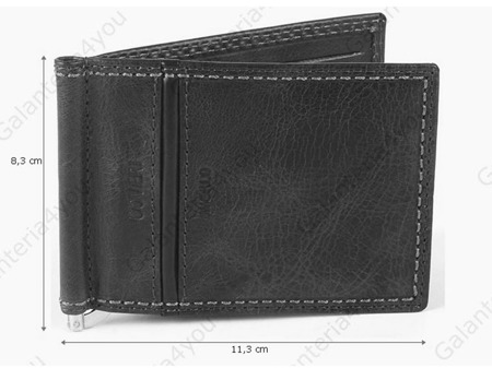 Banknotówka Coveri czarna 5008-018 NERO