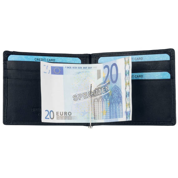 Banknotówka granatowa z klipsem NP835 NAVY