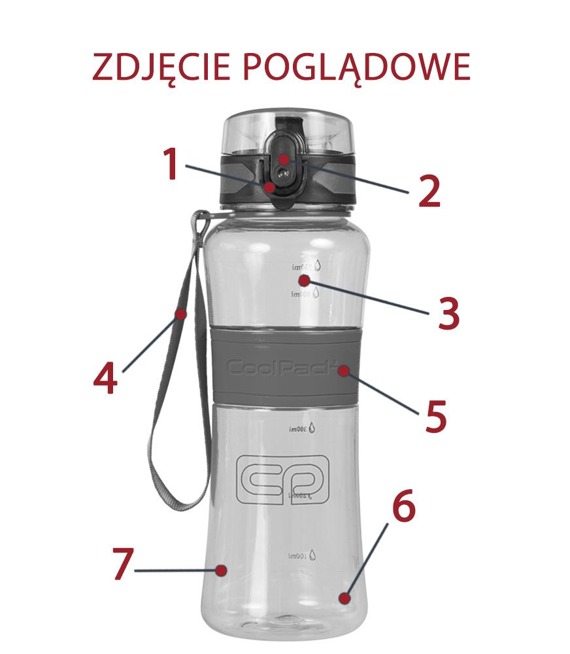 Bidon Coolpack Tritanum Pomarańczowy 550 ml 04903CP_P