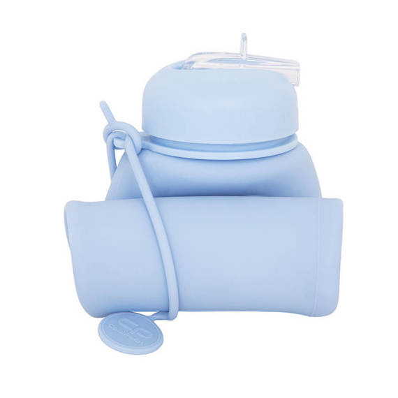 Bidon silikonowy Coolpack Pump 600 ml Powder Blue Z14646