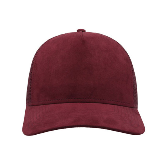 Czapka z daszkiem "trucker" RAPPER SUEDE BURGUNDY