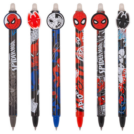 Długopis automatyczny wymazywalny Spiderman Colorino Disney Core czarny 54007PTR_CZARNY