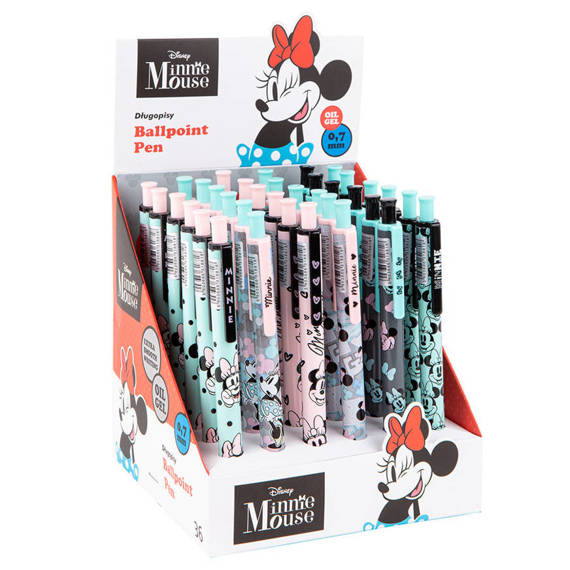 Długopis automatyczny żelowy Colorino Disney Minnie Mouse 18818PTR_KROPKI