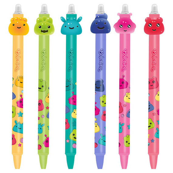Długopis wymazywalny Colorino Space Jelly Heads Różowy 02701PTR_ROZ