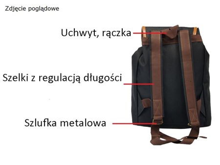 Duży plecak vintage szkolny Mr Thomas TOB-PL6 Panterka