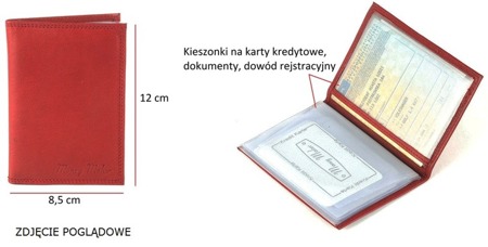 Etui na dokumenty Money Maker brązowe 12140B