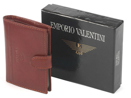 Etui na wizytówki, karty Emporio Valentini brązowe 563-LB01