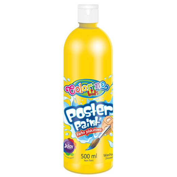 Farba plakatowa 500 ml Żółta Colorino 14892PTR